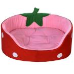 犬用ベッド 猫用ベッド かわいい いちご フルーツベッド 犬のベッド マット ソファ ペット用品 ペット用ベッド Pink Mサイズ