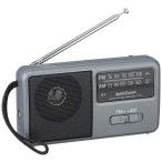 OHM AM/FM コンパクトポータブルラジオ [RAD-F1771M] シルバー