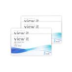 ショッピングIT view it ビューイット 2week   1箱6枚(4箱)　両眼6ヶ月分 追跡番号付きポスト投函 送料無料 2週間 ツーウィーク コンタクト