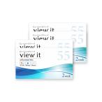 新発売 高含水 ビューイット 2week 55（6枚）【4箱】含水率55% 潤い成分配合 UVカット -12.00 高度数対応 コンタクト コンタクトレンズ 2week ツーウィーク