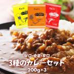 新商品 カレー専門店の ビーフカレー ３種類から選べる3袋セット 中辛 辛口 甘口 レトルトカレー カツ ハンバーグ エビフライ 野菜 うどん などに!