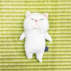 ねこのぬいぐるみ　ぼうみたいなねこ ぬいぐるみ ぼうねこ　しろぼう