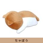 ねこのぬいぐるみ　ぼうみたいなねこ  ぼうねこ  うつぶせ　ちゃぼう