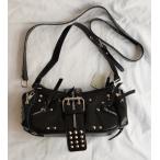 UNDERGROUND нижний ground заклепки &ZIP PU кожа MINI плечо BAG BLACK