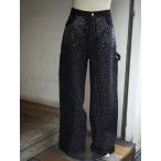 RINGS стразы W колено Work Denim брюки BLACK-L