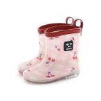 【アプレレクール】さくらんぼ柄レインシューズ