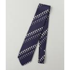 【シップス　メン】Hollida&amp;Brown:リネン シルク ドット プリント ネクタイ