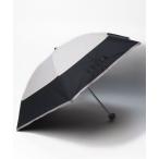 【フルラ】晴雨兼用折りたたみ日傘　”カラーブロック×ビッグロゴ”