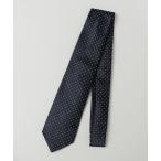 【シップス　メン】SHIPS:バックサテン ピンドット ネクタイ