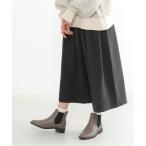 【イッカ】ピーチ起毛タックスカーチョ