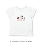 ショッピングキティ 【スラップスリップ】【ハローキティ×SLAPSLIP】フリルパフスリーブキャラクタープリントTシャツ