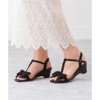 リボンベルトＴストラップサンダル