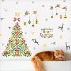 ウォールステッカー クリスマス  飾り付け 室内装飾 シール 壁紙 壁面 玄関 パーティー おしゃれ トゥインクルツリー 受注印刷