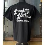 ラングリッツ レザーズ Langlitz Leathers S/S TEE Type-A EMB BLACK×WHITE