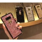 Galaxyグリッターラメスクエア四角形送料無料スマホケースギャラクシーs8 s9 plus s10 note8 note9 note10 +