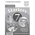 Cambridge Young Learners English Tests 7 Starters Answer Booklet : Examination Papers from University of Cambridge ESOL Examinations (Paperb