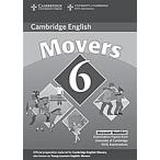 Cambridge Young Learners English Tests 6 Movers Answer Booklet : Examination Papers from University of Cambridge ESOL Examinations (Paperbac