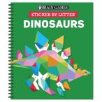 Brain Games - Sticker by Letter: Dinosaurs (Sticker Puzzles - Kids Activity Book) [With Sticker(s)] (Spiral)