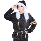 マニフィックノエル ラインサンタ クリスマス サンタ服 サンタクロース コスプレ 衣装 ブラック 黒 男性用