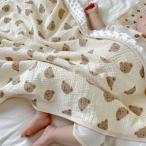 ベビー 毛布 ブランケット 夏 薄手 サマー 掛け布団 ガーゼ 綿 赤ちゃん 子供用 肌布団 柔らかい ひざ掛け 洗える 冷房対策 昼寝 肌掛け 出産 お祝いプレゼント
