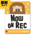  отражающий магнит стикер еж вертикальный NOW ON REC машина магнит стикер .. пачка соответствует 210 иен ~
