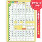 お風呂でも使える! ローマ字表ポスター マグネットシート製 お風呂ポスター 宅配便限定