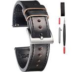 20mm Watch Bands, Vintage Horween Leather Watch Strap Quick Release Replace並行輸入品