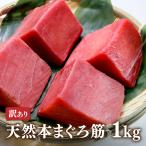 マグロ 訳あり 本鮪 刺身 赤身 天然ホンマグロ筋1kg 80479