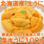 塩水うに 塩水ウニ (北海道産 生ウニ 生うに 100g/日時指定不可)(ウニ うに 雲丹) 単品おせち 海鮮おせち