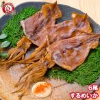 するめ するめいか スルメイカ 6枚入り 北海道産 無塩 無添加 干物 スルメ ポイント 消化 食品 メール便