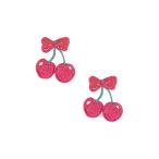 KIYOHARA классический современный заколка-резинка Mini нашивка Cherry 2 штук ширина 21mm× длина 25mm CMOC-39