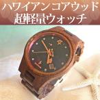 ハワイアン コアウッド製 腕時計 (ハワイ諸島 &amp; ホヌ) ウォッチ ビーン＆バニラ Bean&amp;Vanilla 軽量 メンズ レディース YLSP482-4