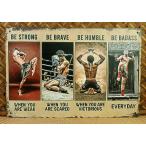  жестяная пластина табличка me Thai 20cm*30cm импортные товары Thai Land сильно ... человек ... Asian этнический Юго-Восточная Азия кикбоксинг 