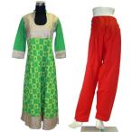 インド民族衣装パンジャビドレス2点セット L サルワールカミーズ アジアン エスニック