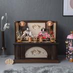 雛人形 お雛様 コンパクト おしゃれ かわいい 木製 人気 きよみ収納飾り ブラウン 吉徳大光3-1 間口60cm 名入れ 木札付き 日本製