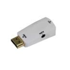 HDMI to VGA D-Sub 15 булавка изменение адаптер мужской - женский аудио мощность соответствует 4.5cm миниатюрный чёрный 