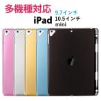 iPad 10.2インチ/9.7/Pro 9.7/Pro11/Pro 10.5/Air3/mini1/2/3/4/5選択TPU ソフト バック カバー フルカバー 背面 ケース アップルペンシル収納付5色選択