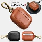 iCARER Apple AirPods Pro2 воздушный poz Pro 2 для metal крюк есть натуральная кожа Vintage кожа защита кейс kalabina мобильный удобный индикатор указанный лампа . есть 2 цвет 
