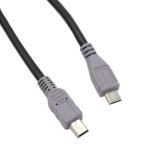 USB2.0 Micro USB 5 булавка to Mini USB 5 булавка изменение кабель 1m/USB2.0 Micro 5 булавка Mini 5 булавка зарядка &amp; данные кабель мужской - мужской пепел 