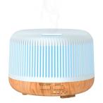 加湿器 超音波うるおい 300ml 15色LEDライト 省エネ 乾燥/花粉症対策 空気浄化機 遠隔操作 エッセンシャルオイル使用
