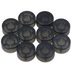 Yibuy 10 шт ..2.44x1.2cm черный пластик электрогитара foot переключатель шляпа эффект педаль ручка колпак 
