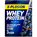 エクスプロージョン プロテイン 3kg ホエイプロテイン ブルーベリー味 WPC X-PLOSION 日本製造