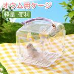 インコ 外出用 キャリーケース 透明 通気性 軽量 小鳥 ペットキャリー セキセイインコ オカメインコ ボタンインコ対応 持ち運び便利 通院 お出かけ用