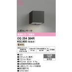 オーデリック OG254384R エクステリア ポーチライト LED一体型 電球色 下面配光 人感センサー付 防雨型 ブラック