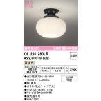 オーデリック OL291280LR(ランプ別梱) シーリングライト 非調光 和風 LEDランプ 電球色 黒色