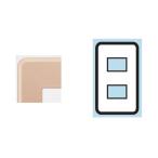 東芝ライテック WDG5412(CW) ワイドアイ配線器具 プレート2個用 ウォームベージュ