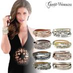 Yahoo! Yahoo!ショッピング(ヤフー ショッピング)グッドワークス ブレスレット レザー 革 レディース 人気 ブランド ラップブレスレット Good Works Stardust