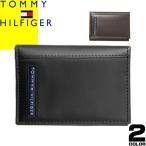 トミーヒルフィガー TOMMY HILFIGER 名刺入れ ケンブリッジ カードケース メンズ レディース 二つ折り 本革 ブランド 黒 ブラック ブラウン