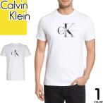 ショッピングカルバンクライン カルバンクライン Calvin Klein Tシャツ 半袖 クルーネック 丸首 メンズ CK ロゴ プリント コットン おしゃれ 大きいサイズ ブランド プレゼント 白 ホワイト