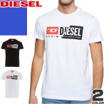ディーゼル DIESEL Tシャツ 半袖 クルーネック 丸首 メンズ ロゴ おしゃれ コットン 大きいサイズ ブランド 白 黒 ホワイト ブラック
